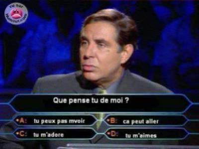 tu pense quoi de moi